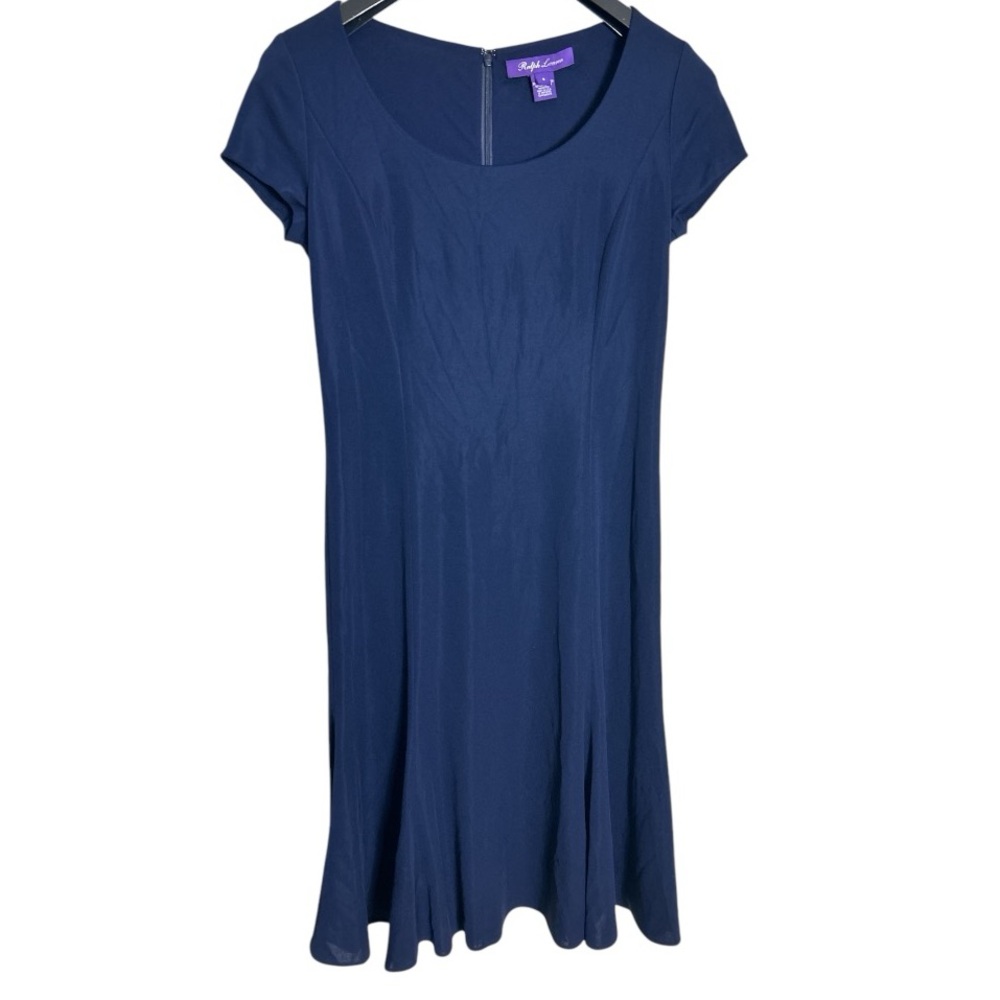 Ralph Lauren Purple Label Navy Blue Midi Dress